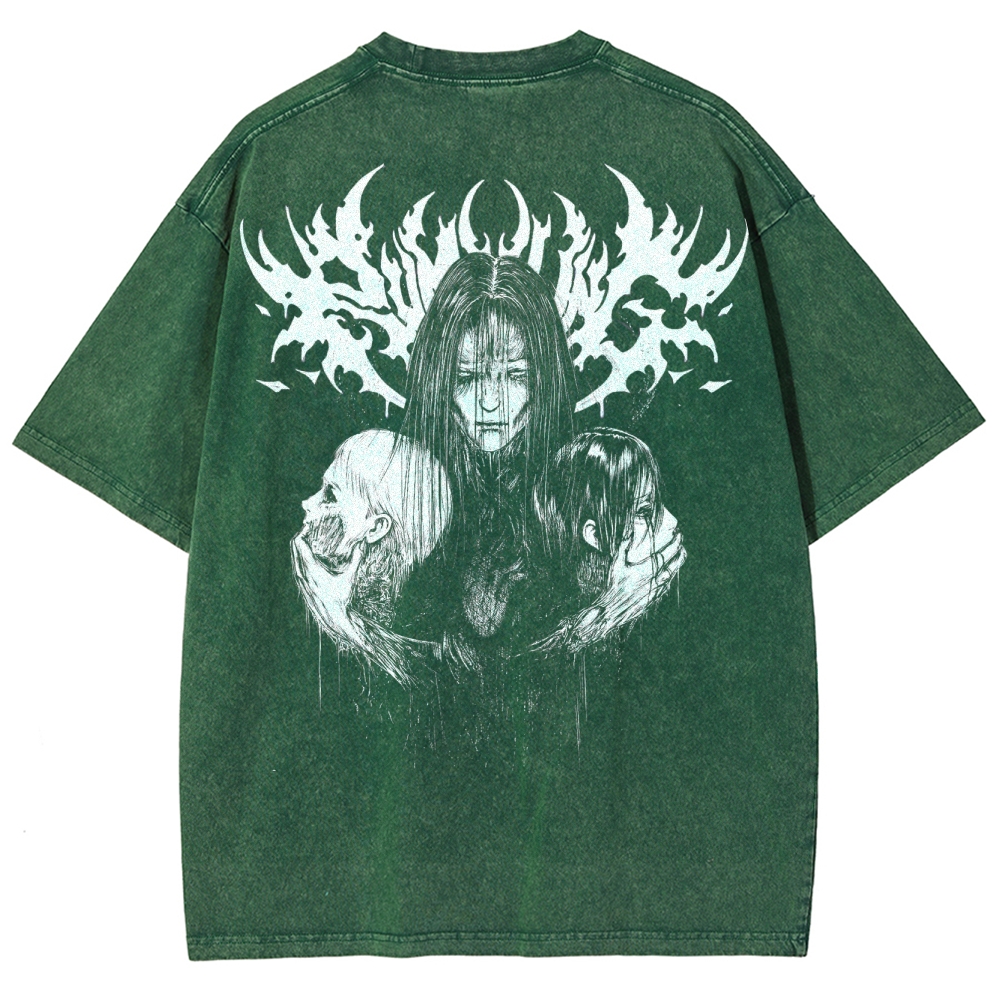 Attach On Titan Unisex Fit Washed T-Shirt 2503000106