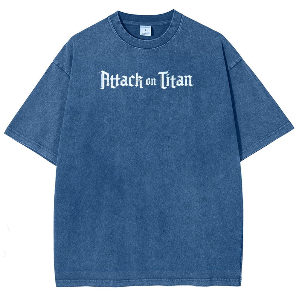 Attach On Titan Unisex Fit Washed T-Shirt 2503000111