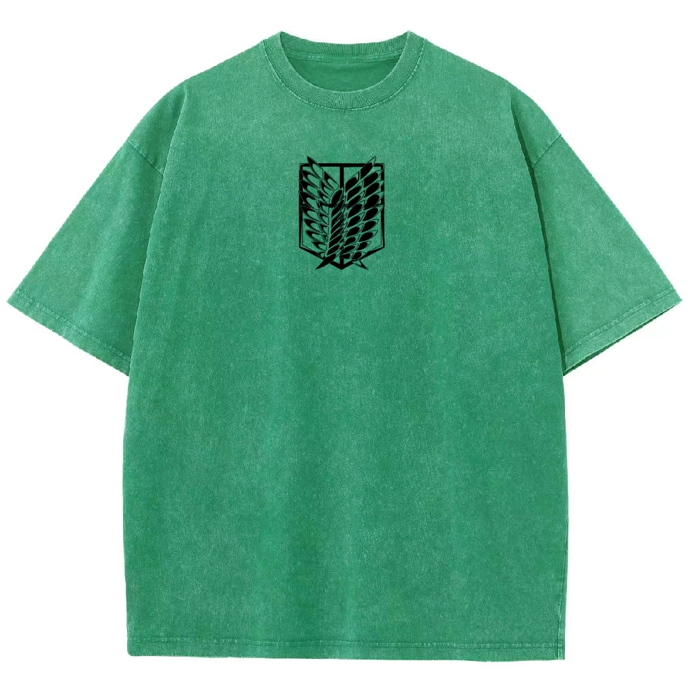 Attach On Titan Unisex Fit Washed T-Shirt 2503000118