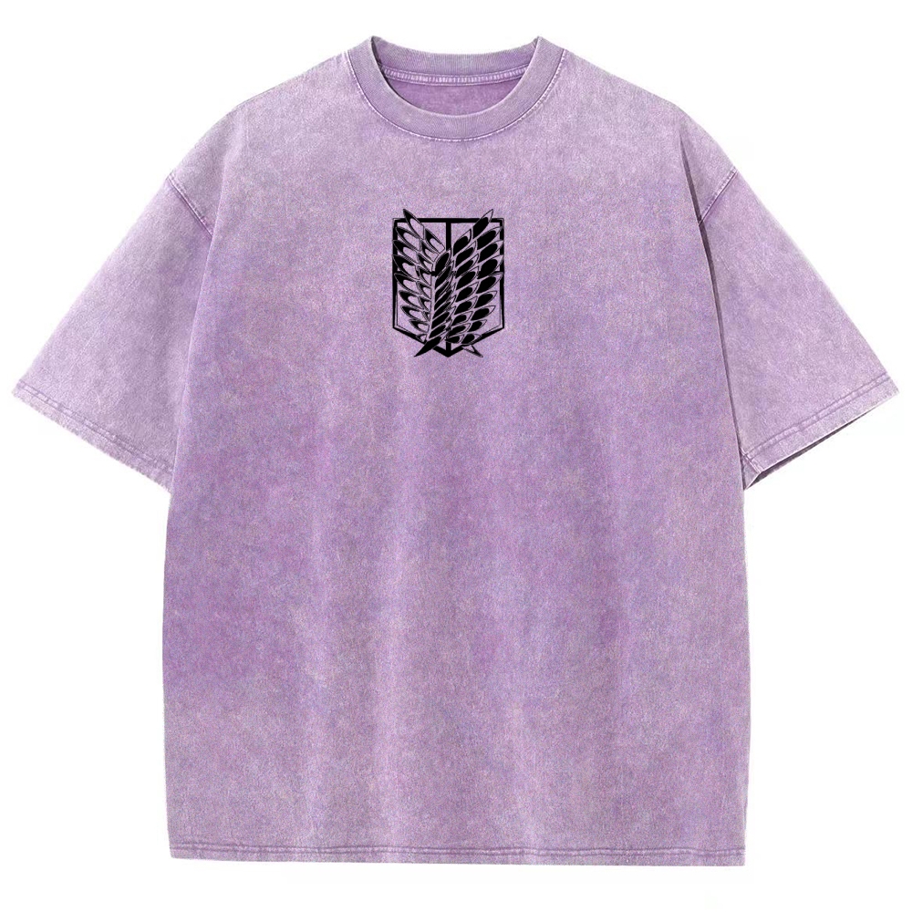 Attach On Titan Unisex Fit Washed T-Shirt 2503000122
