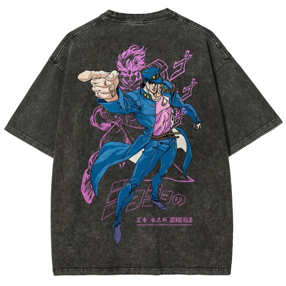 Jojo's Bizarre Adventure Unisex Fit Washed T-Shirt 2503001637