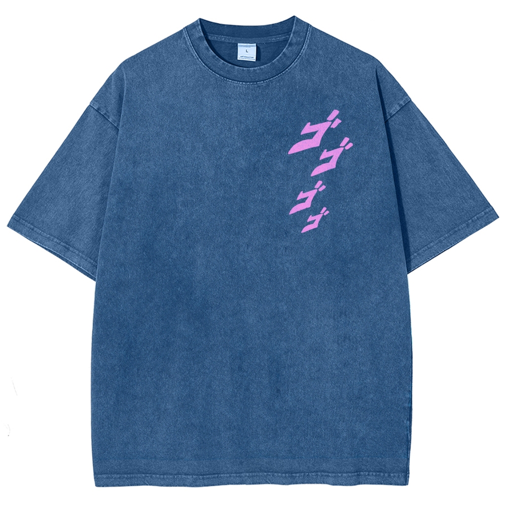 Jojo's Bizarre Adventure Unisex Fit Washed T-Shirt 2503001637