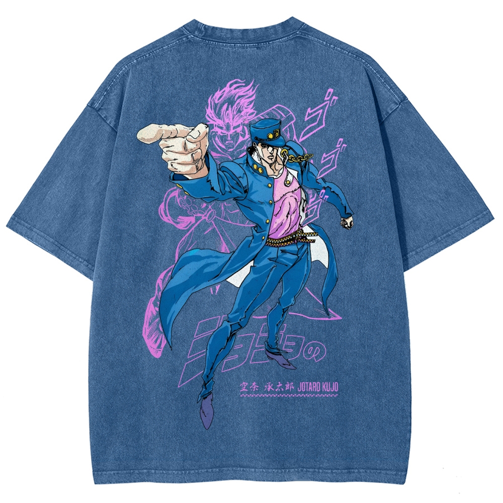 Jojo's Bizarre Adventure Unisex Fit Washed T-Shirt 2503001637