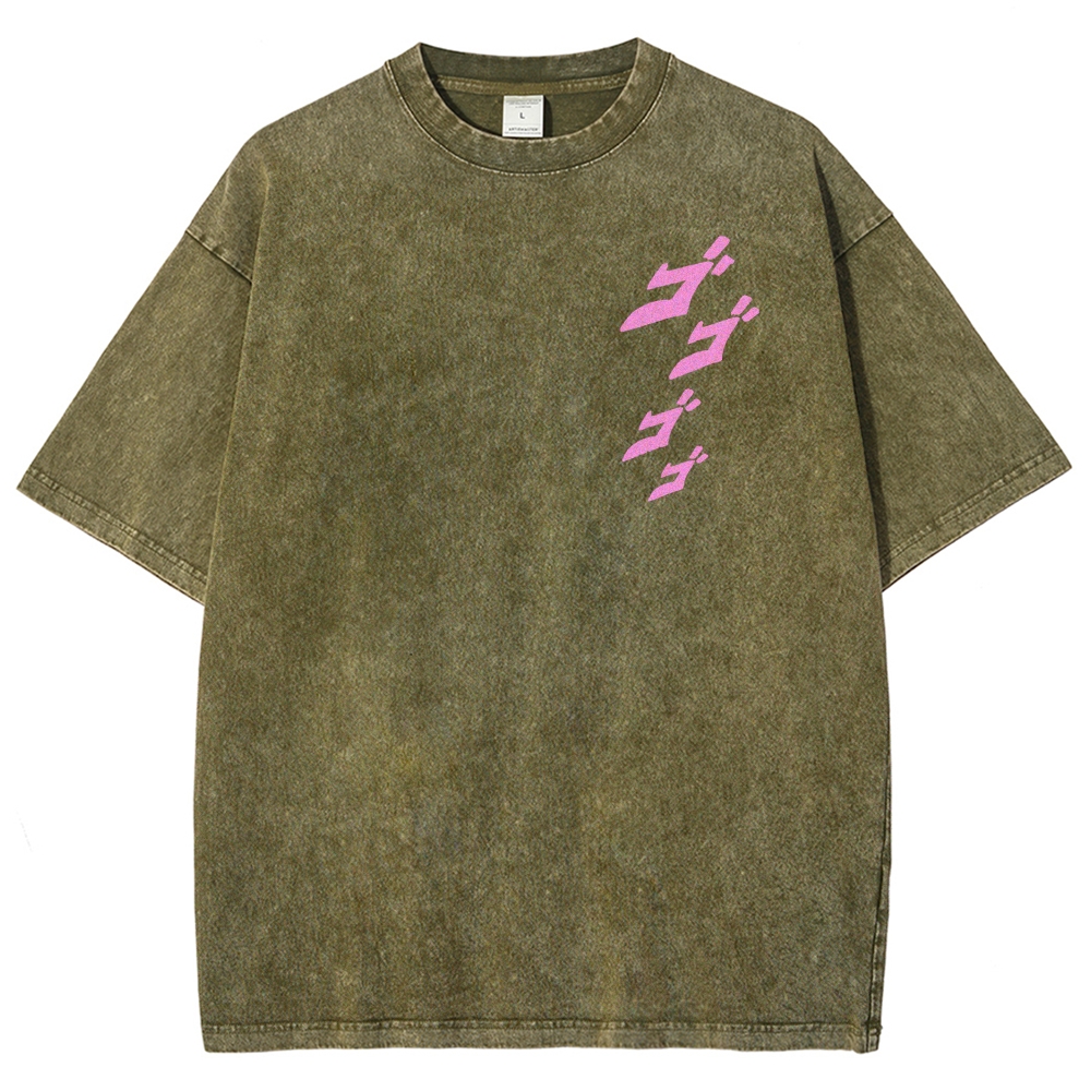 Jojo's Bizarre Adventure Unisex Fit Washed T-Shirt 2503001637