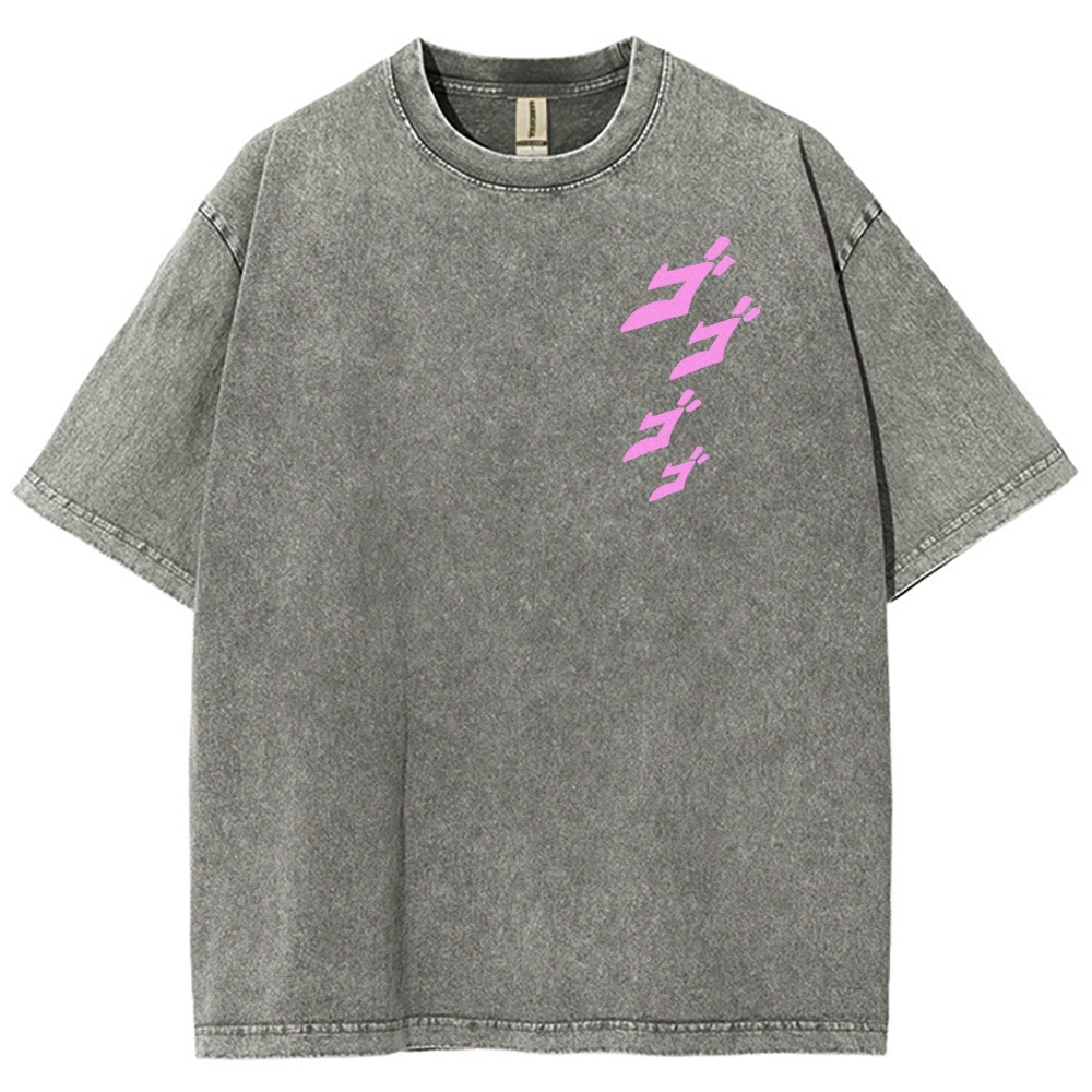 Jojo's Bizarre Adventure Unisex Fit Washed T-Shirt 2503001637