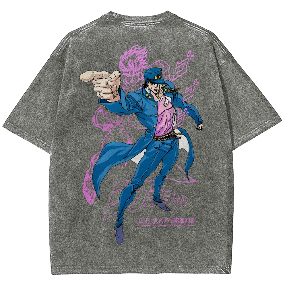 Jojo's Bizarre Adventure Unisex Fit Washed T-Shirt 2503001637