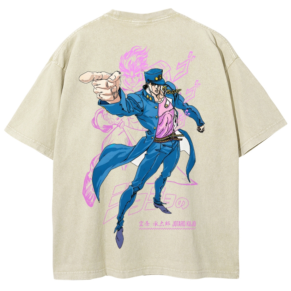 Jojo's Bizarre Adventure Unisex Fit Washed T-Shirt 2503001637
