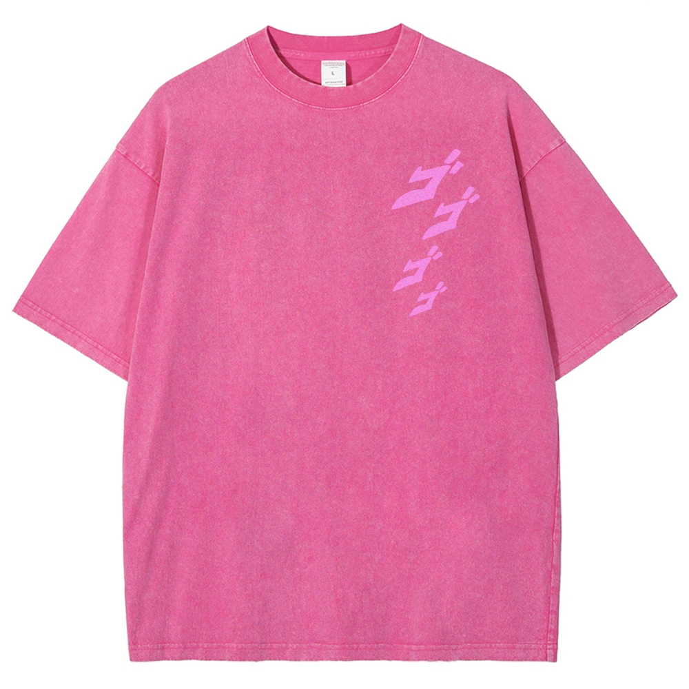 Jojo's Bizarre Adventure Unisex Fit Washed T-Shirt 2503001637