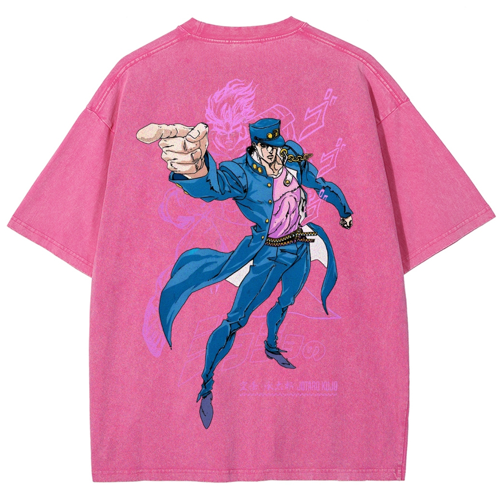 Jojo's Bizarre Adventure Unisex Fit Washed T-Shirt 2503001637