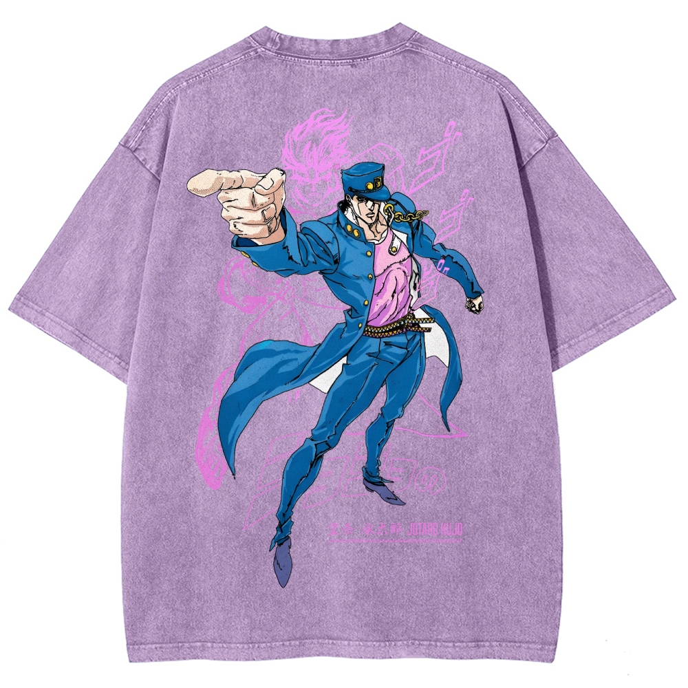 Jojo's Bizarre Adventure Unisex Fit Washed T-Shirt 2503001637