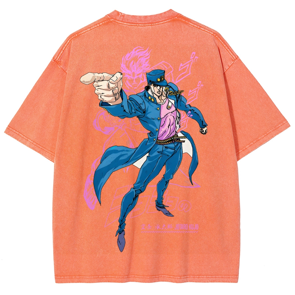 Jojo's Bizarre Adventure Unisex Fit Washed T-Shirt 2503001637