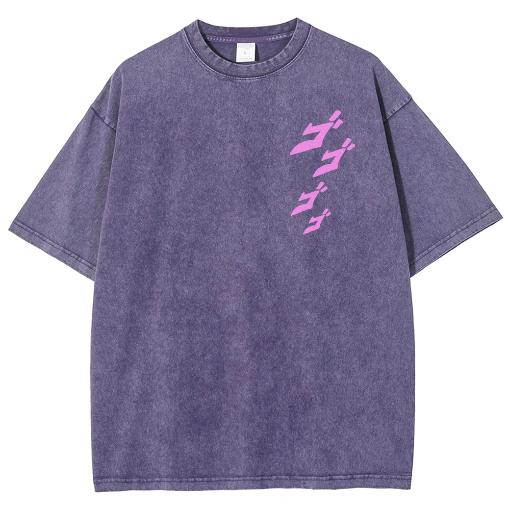 Jojo's Bizarre Adventure Unisex Fit Washed T-Shirt 2503001637