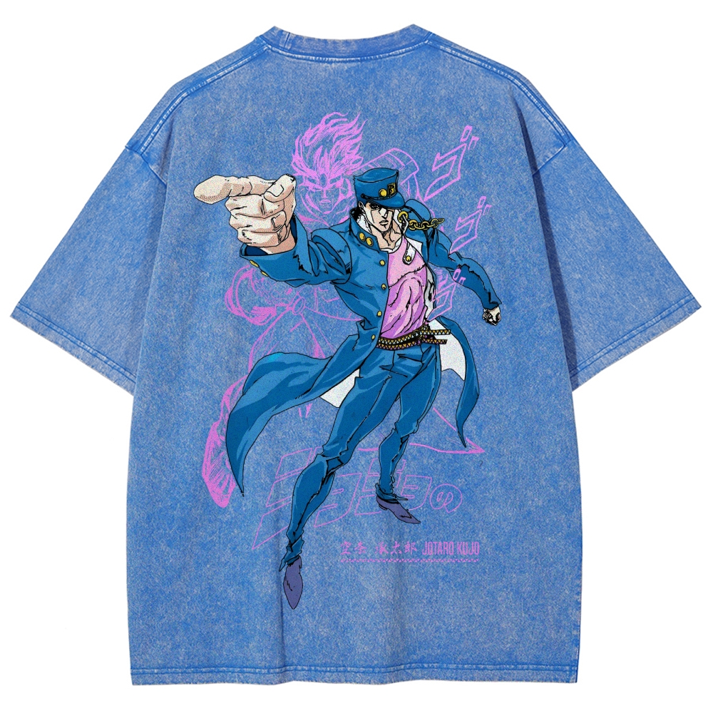 Jojo's Bizarre Adventure Unisex Fit Washed T-Shirt 2503001637
