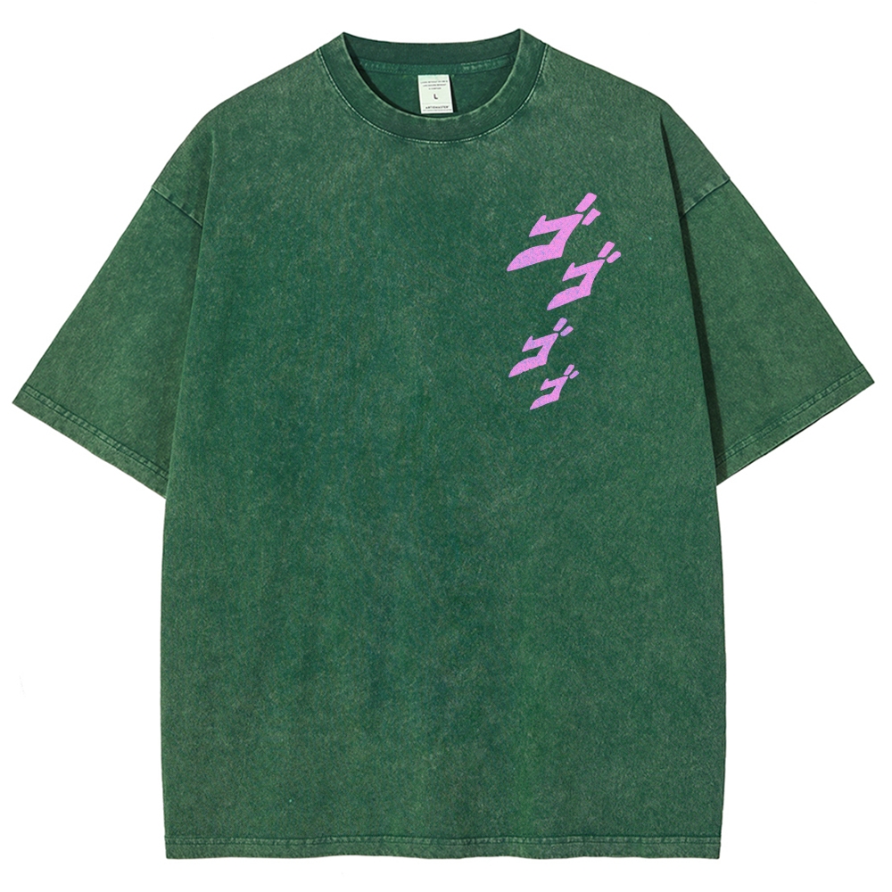 Jojo's Bizarre Adventure Unisex Fit Washed T-Shirt 2503001637