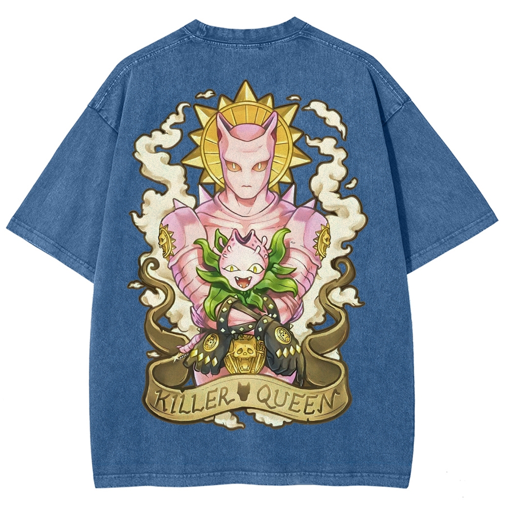Jojo's Bizarre Adventure Unisex Fit Washed T-Shirt 2503001654