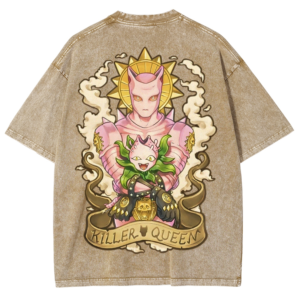 Jojo's Bizarre Adventure Unisex Fit Washed T-Shirt 2503001654