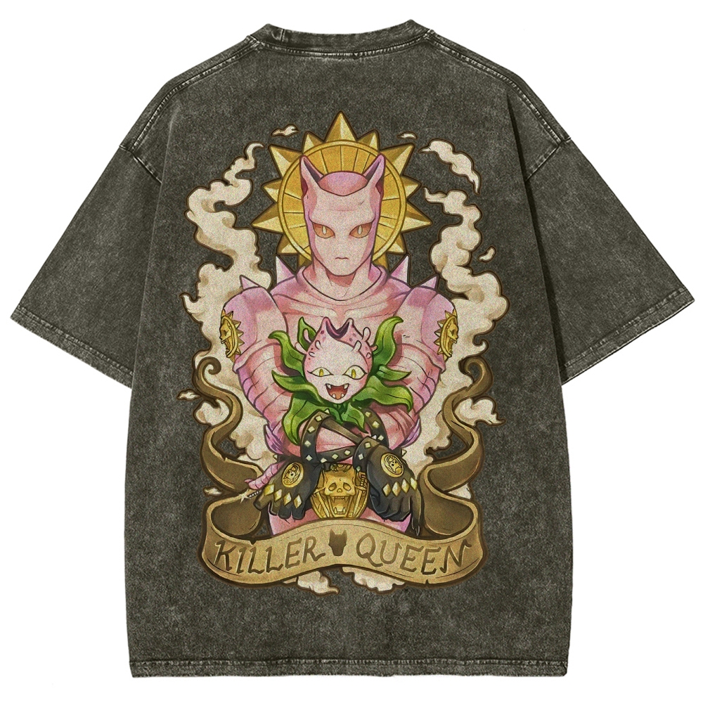 Jojo's Bizarre Adventure Unisex Fit Washed T-Shirt 2503001654