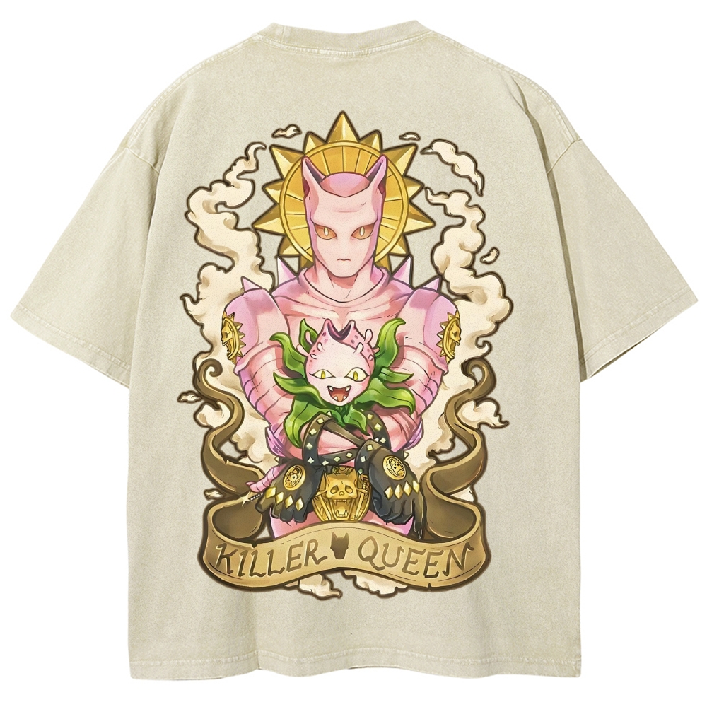 Jojo's Bizarre Adventure Unisex Fit Washed T-Shirt 2503001654