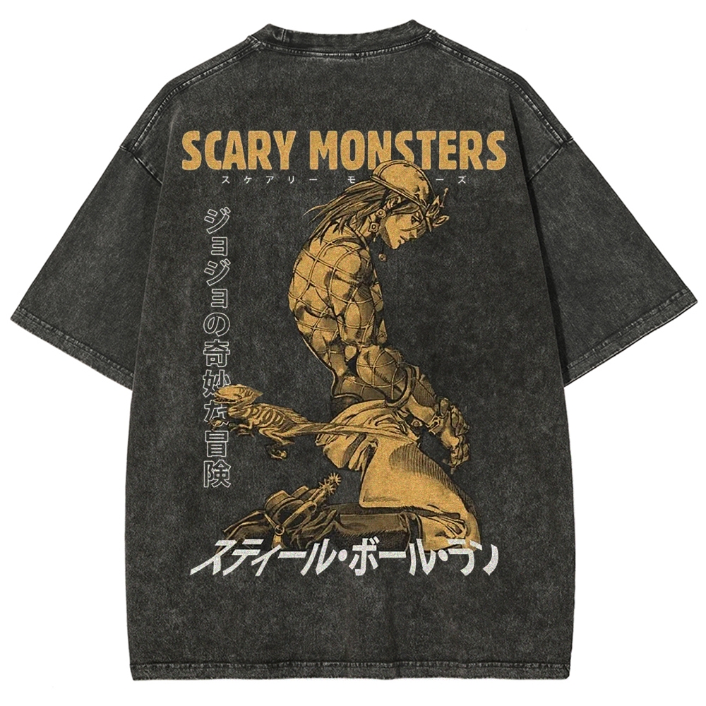 Jojo's Bizarre Adventure Unisex Fit Washed T-Shirt 2503001664