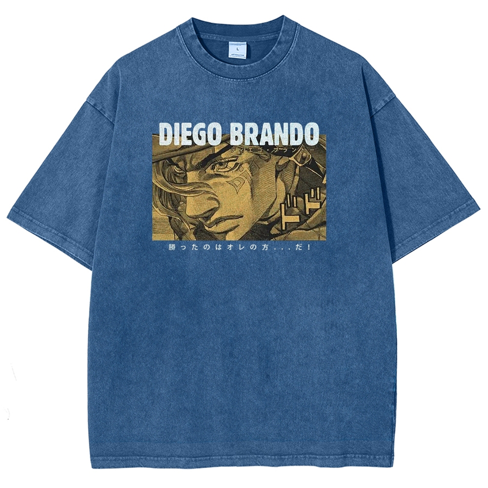 Jojo's Bizarre Adventure Unisex Fit Washed T-Shirt 2503001664
