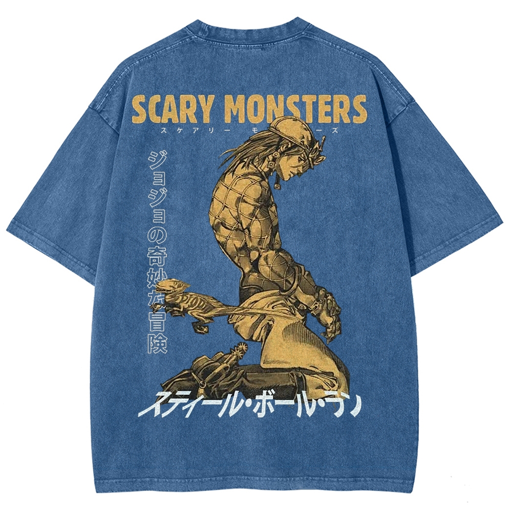 Jojo's Bizarre Adventure Unisex Fit Washed T-Shirt 2503001664