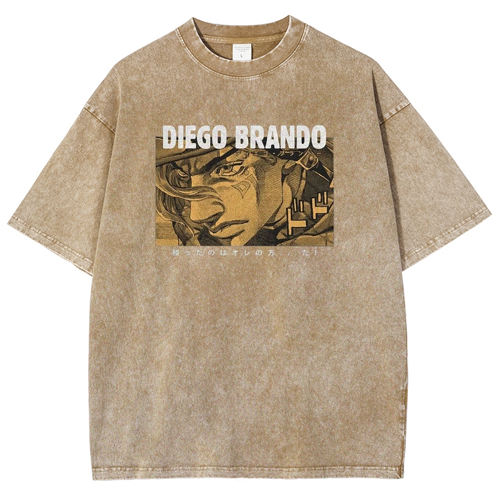 Jojo's Bizarre Adventure Unisex Fit Washed T-Shirt 2503001664