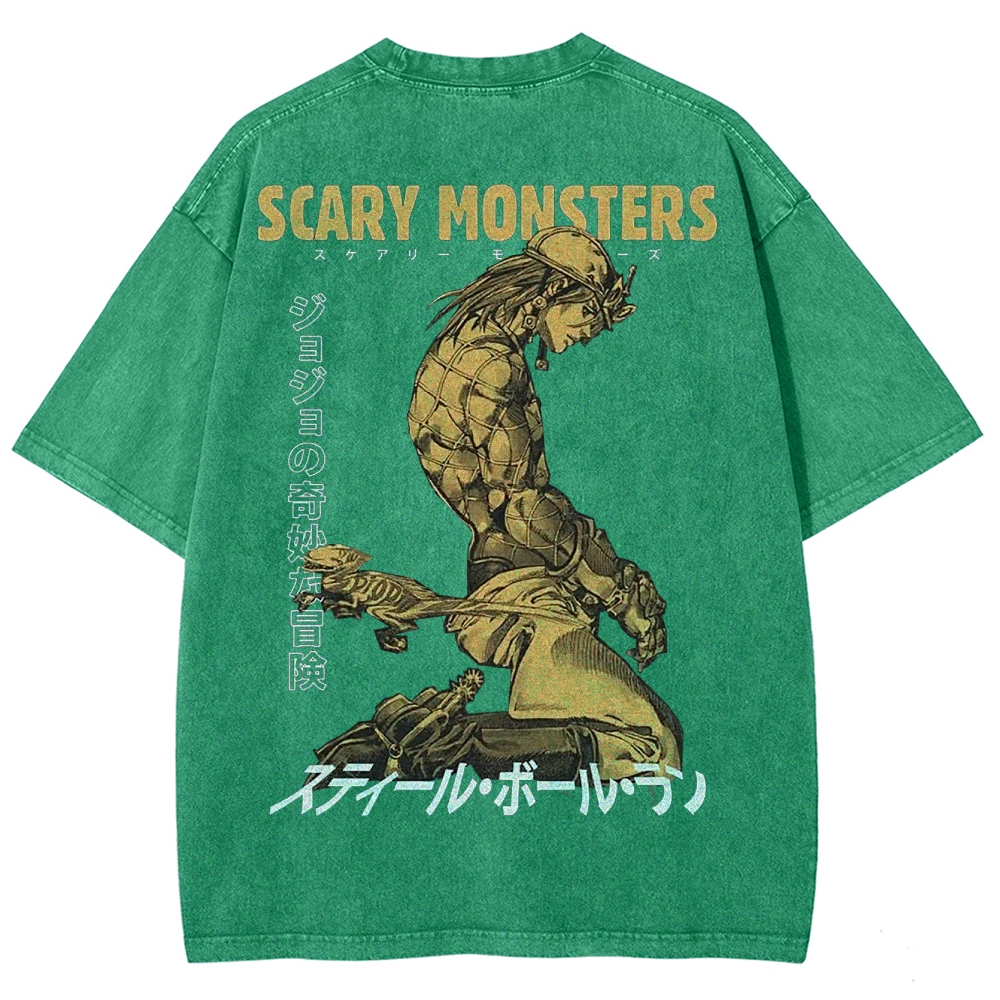 Jojo's Bizarre Adventure Unisex Fit Washed T-Shirt 2503001664