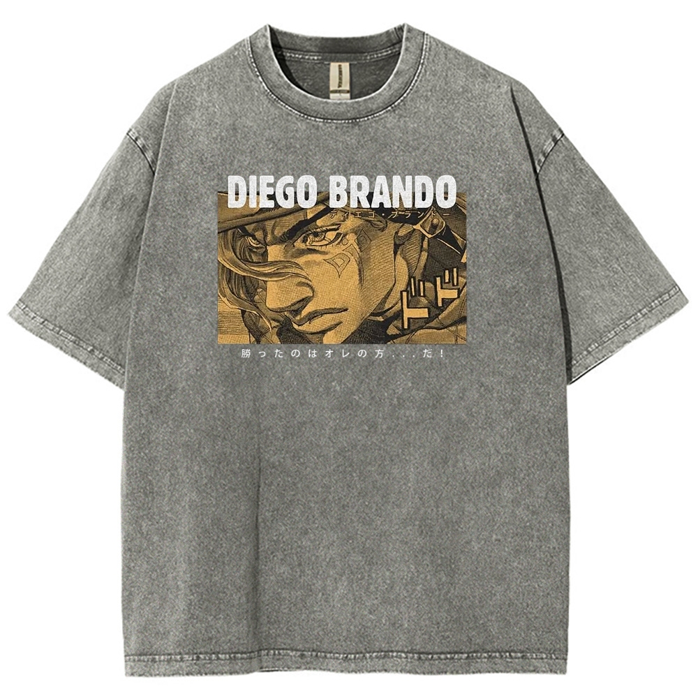Jojo's Bizarre Adventure Unisex Fit Washed T-Shirt 2503001664