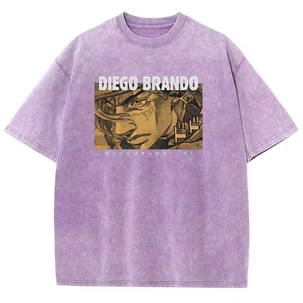 Jojo's Bizarre Adventure Unisex Fit Washed T-Shirt 2503001664