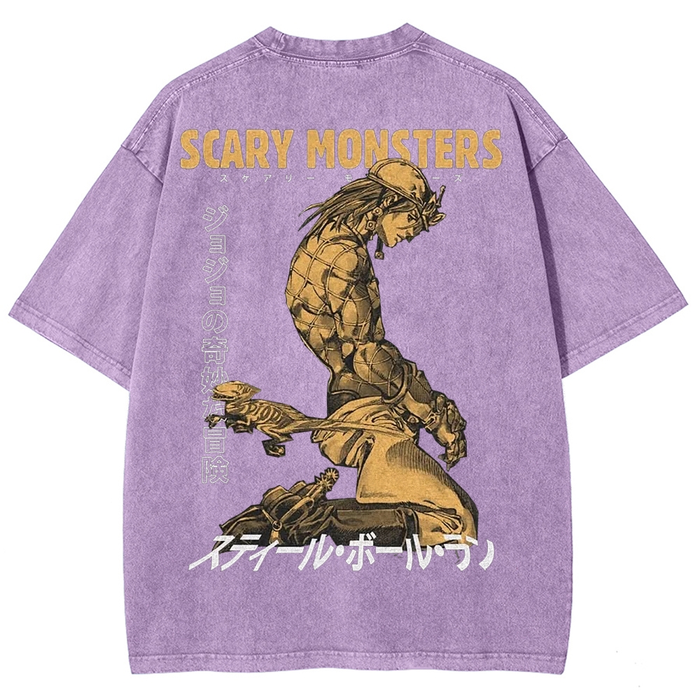 Jojo's Bizarre Adventure Unisex Fit Washed T-Shirt 2503001664