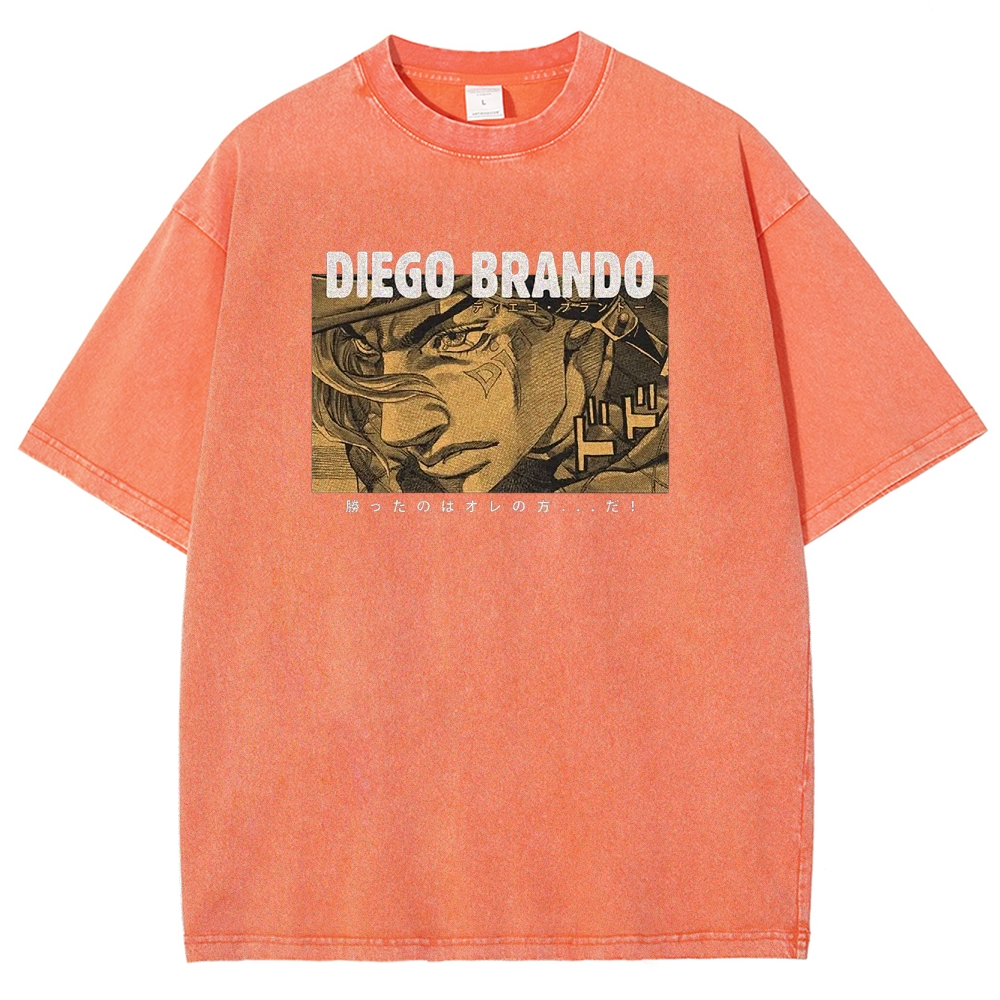 Jojo's Bizarre Adventure Unisex Fit Washed T-Shirt 2503001664