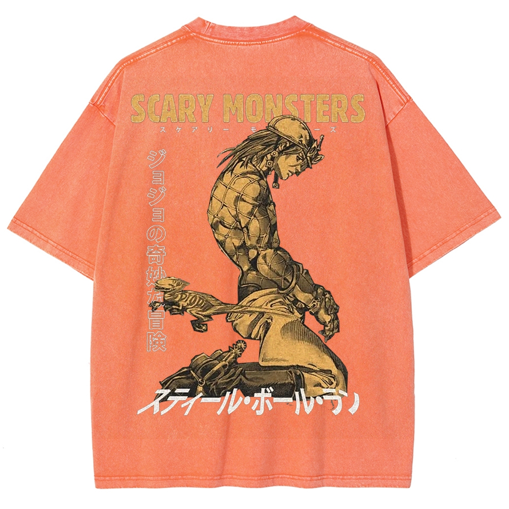 Jojo's Bizarre Adventure Unisex Fit Washed T-Shirt 2503001664