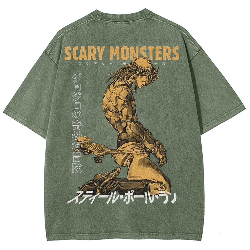 Jojo's Bizarre Adventure Unisex Fit Washed T-Shirt 2503001664