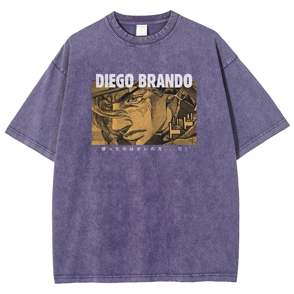 Jojo's Bizarre Adventure Unisex Fit Washed T-Shirt 2503001664