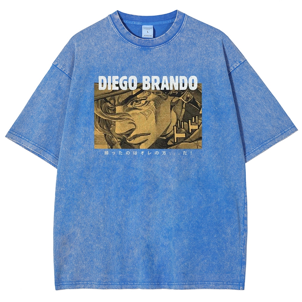 Jojo's Bizarre Adventure Unisex Fit Washed T-Shirt 2503001664
