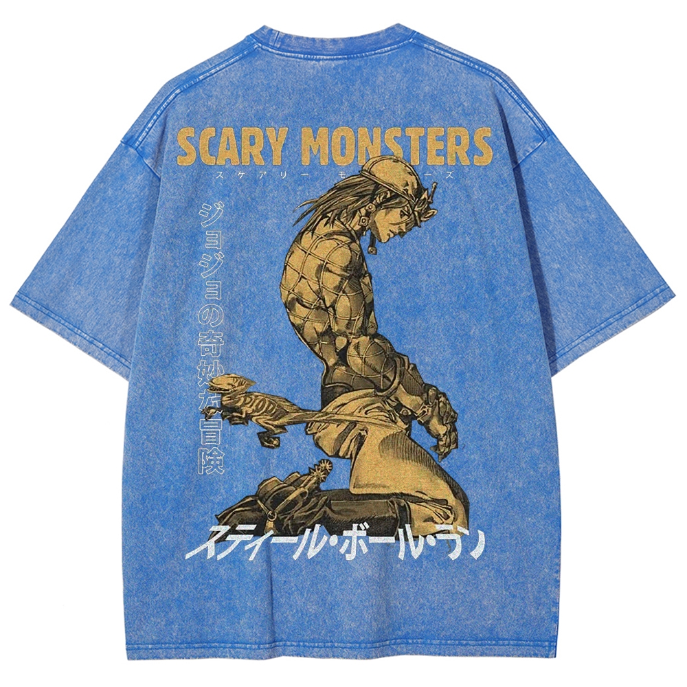 Jojo's Bizarre Adventure Unisex Fit Washed T-Shirt 2503001664