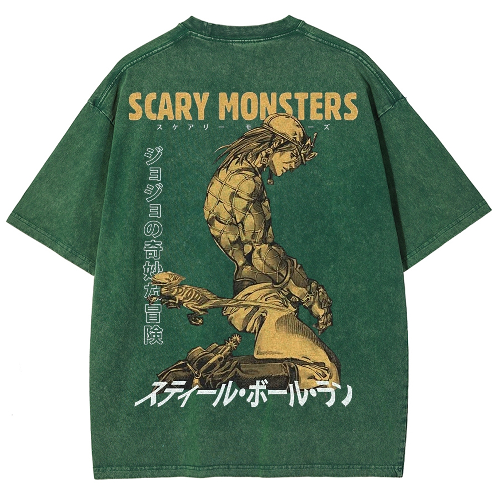 Jojo's Bizarre Adventure Unisex Fit Washed T-Shirt 2503001664