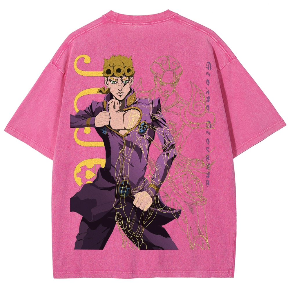 Jojo's Bizarre Adventure Unisex Fit Washed T-Shirt 2503001682