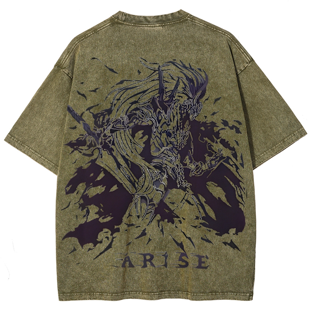 Solo Leveling Unisex Fit Washed T-Shirt 2503002292