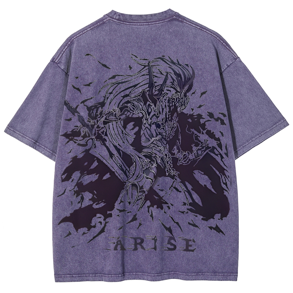 Solo Leveling Unisex Fit Washed T-Shirt 2503002292