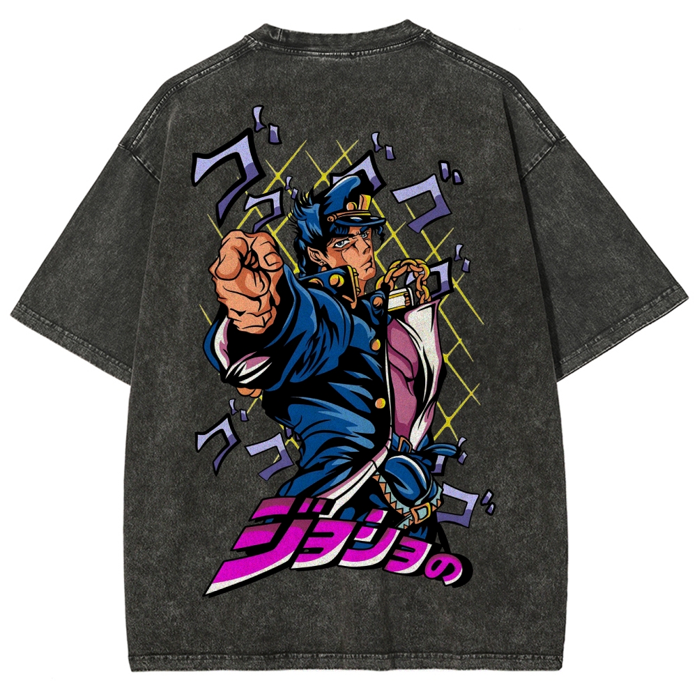 Jojo's Bizarre Adventure Unisex Fit Washed T-Shirt 2503003238