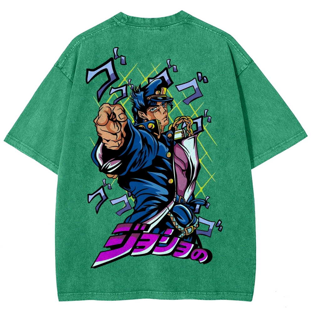 Jojo's Bizarre Adventure Unisex Fit Washed T-Shirt 2503003238