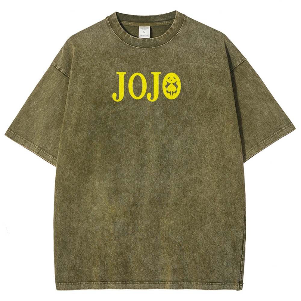 Jojo's Bizarre Adventure Unisex Fit Washed T-Shirt 2503003238