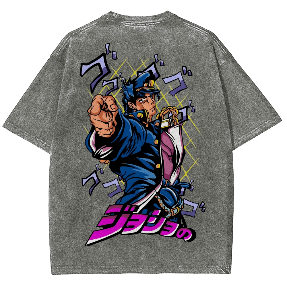Jojo's Bizarre Adventure Unisex Fit Washed T-Shirt 2503003238