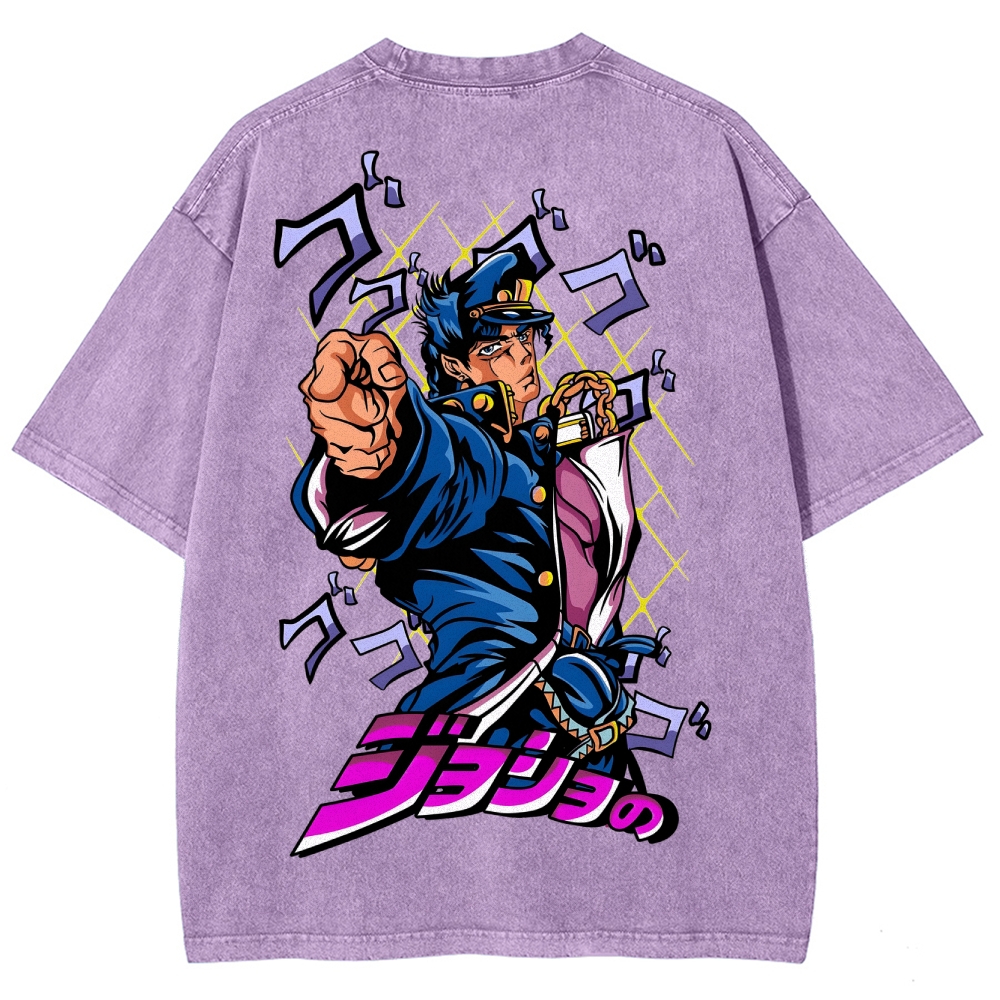 Jojo's Bizarre Adventure Unisex Fit Washed T-Shirt 2503003238