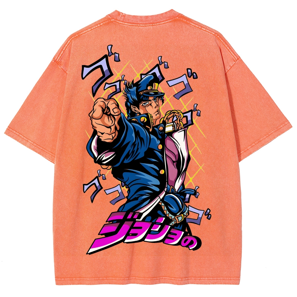 Jojo's Bizarre Adventure Unisex Fit Washed T-Shirt 2503003238