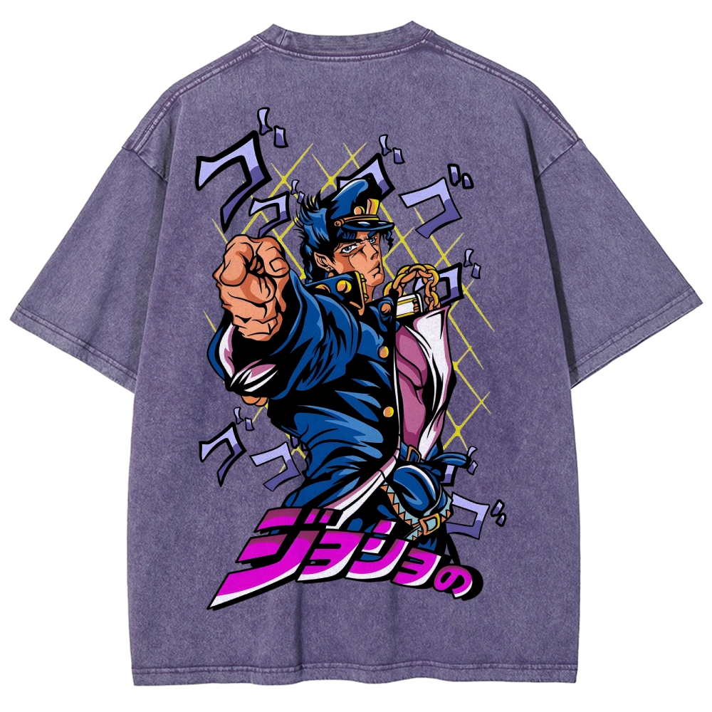 Jojo's Bizarre Adventure Unisex Fit Washed T-Shirt 2503003238