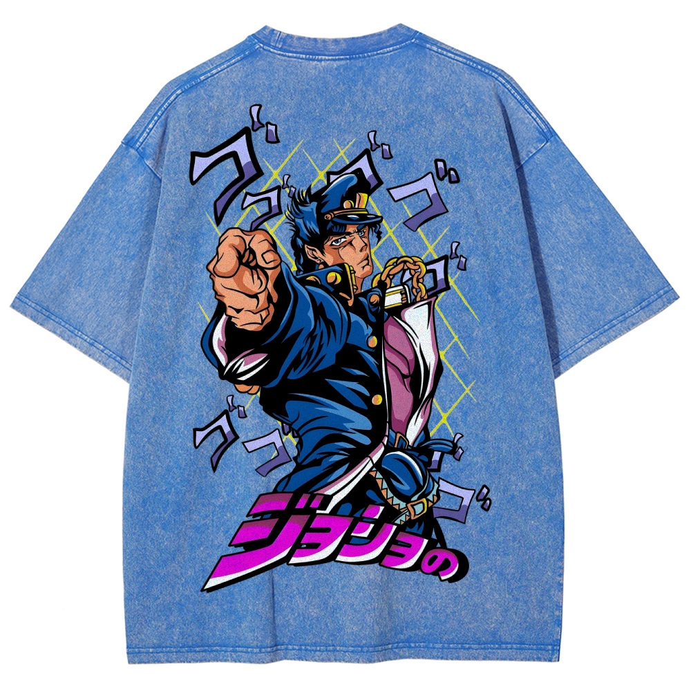 Jojo's Bizarre Adventure Unisex Fit Washed T-Shirt 2503003238