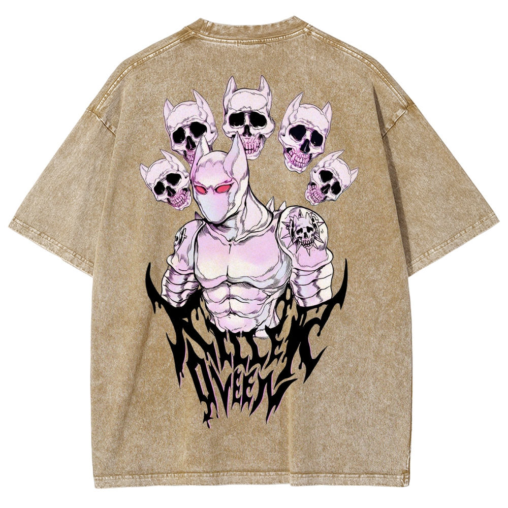 Jojo's Bizarre Adventure Unisex Fit Washed T-Shirt 2503003239