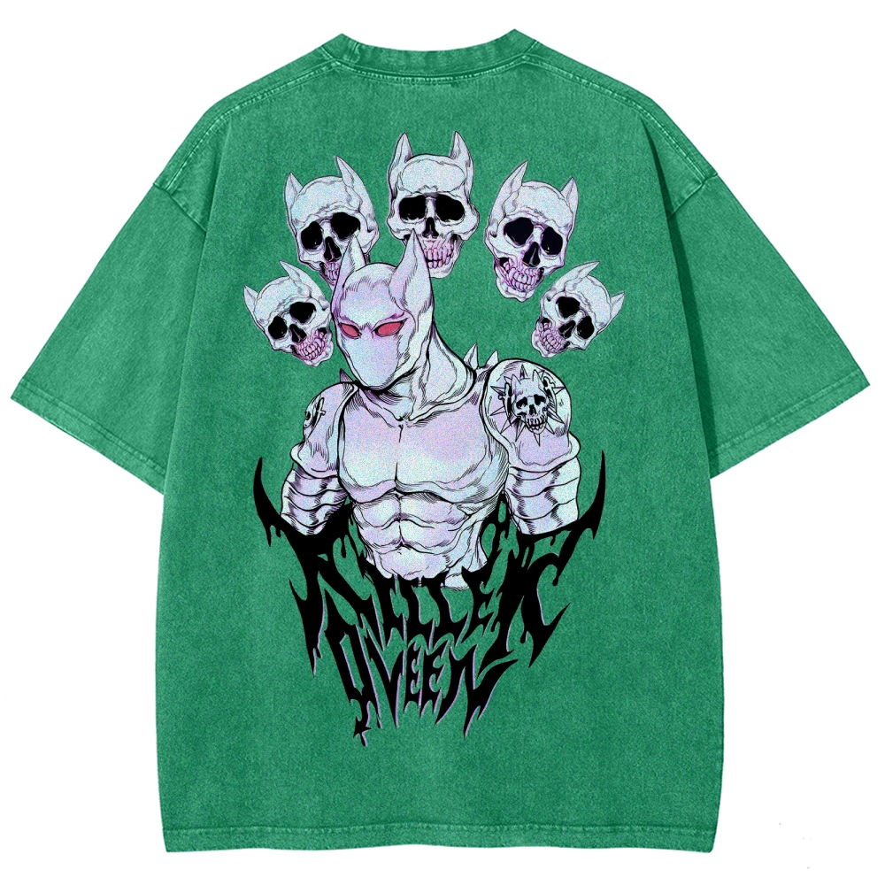 Jojo's Bizarre Adventure Unisex Fit Washed T-Shirt 2503003239